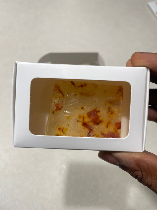 ALOE-VERA SOAP ( Orange Lilly & Yellow chrysanthemum Flowers )